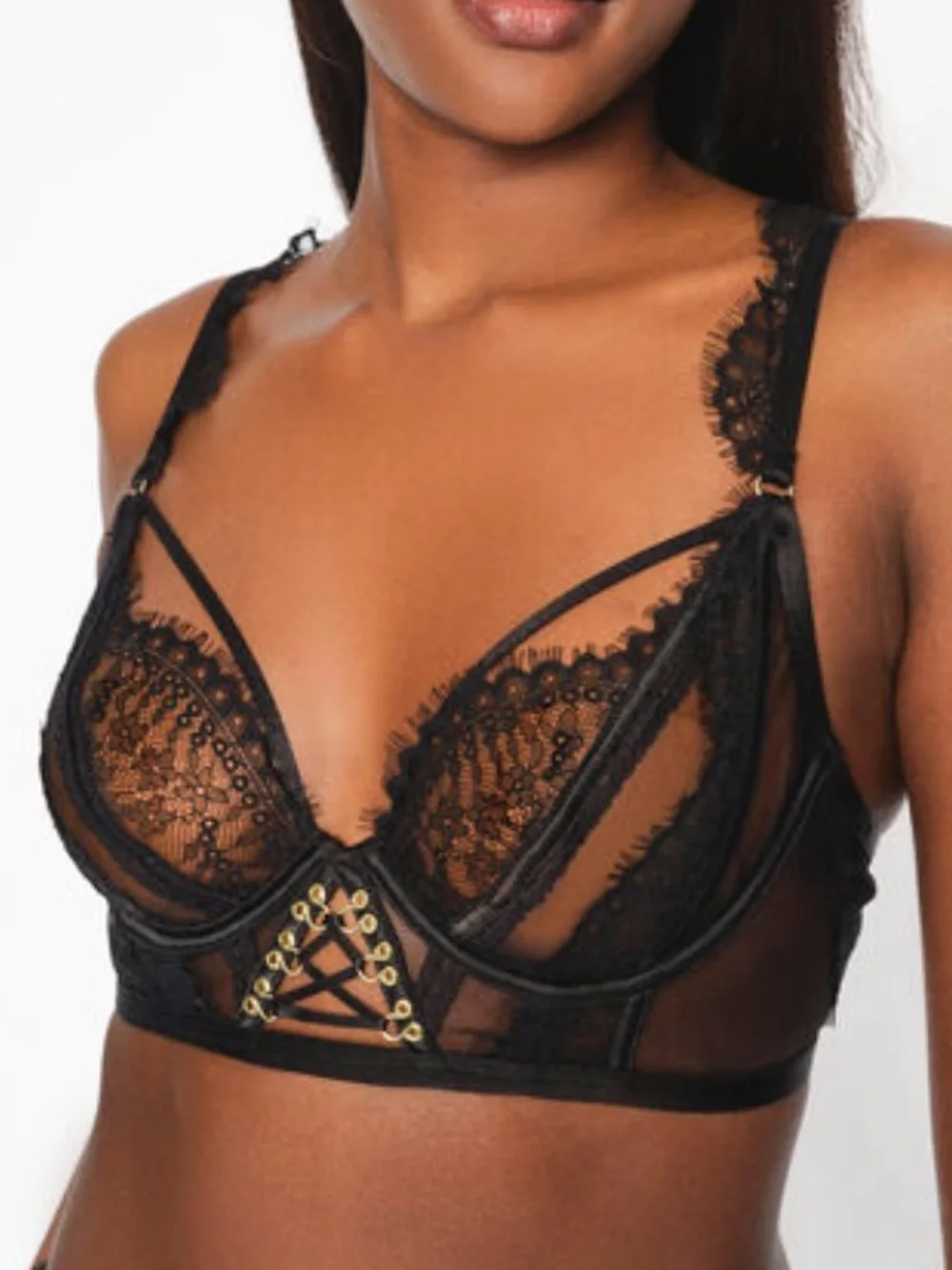 Ann Summers The Divine Plunge Bra 34C black
